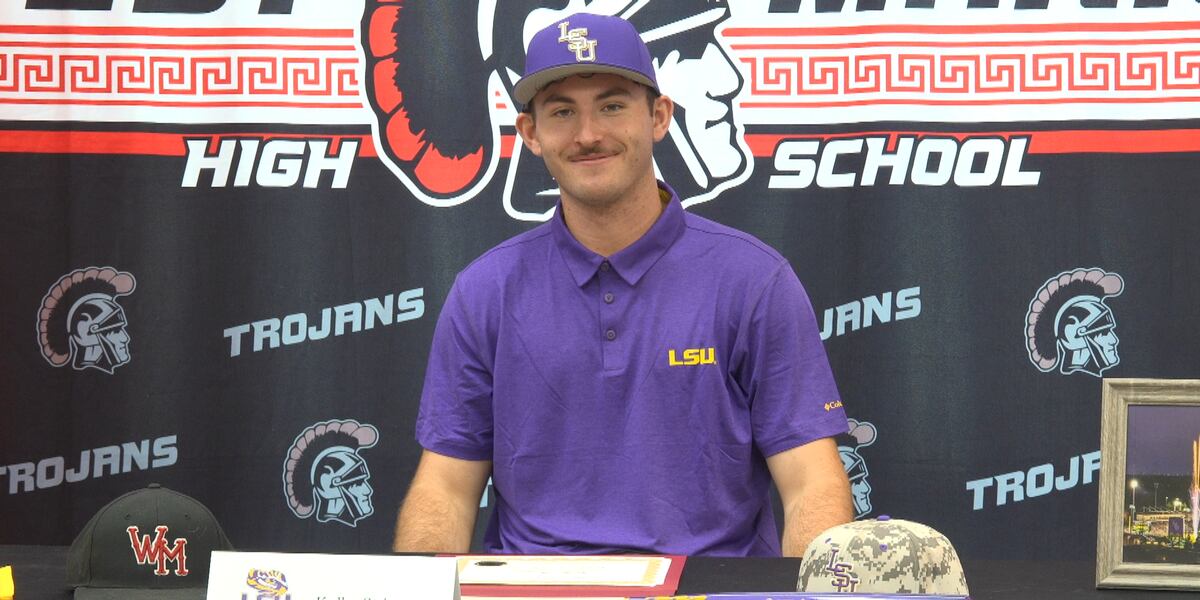 Stringer Sign West Marion pitcher Kolby Stringer signs with LSU