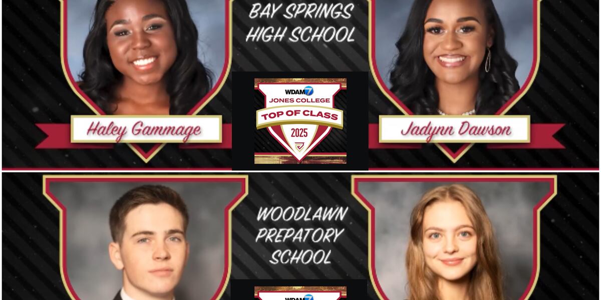 2025 Top of Class Bay Springs High School & Woodlawn Preparatory School