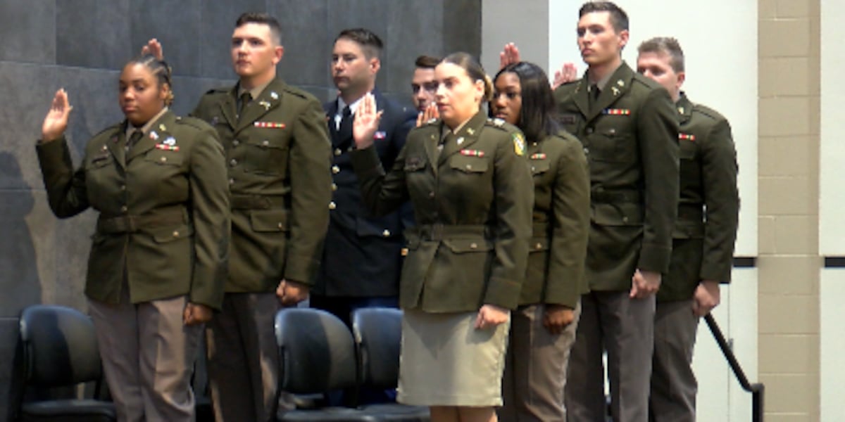 Eleven USM ROTC cadets commissioned as second lieutenants Saturday