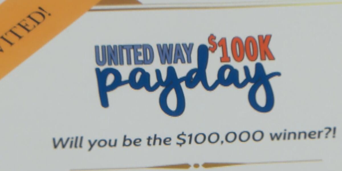 Payday Raffle United Way 100K Payday Raffle is coming to a close