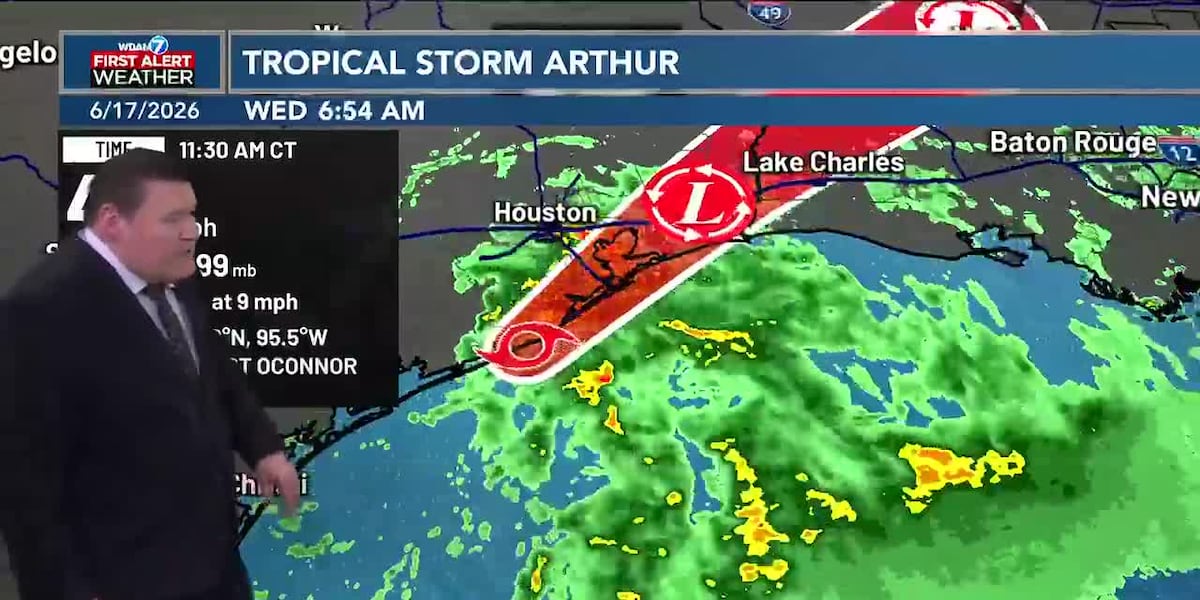 Tropical Storm Arthur develops, bringing heavy rain and flash flooding risk to Pine Belt