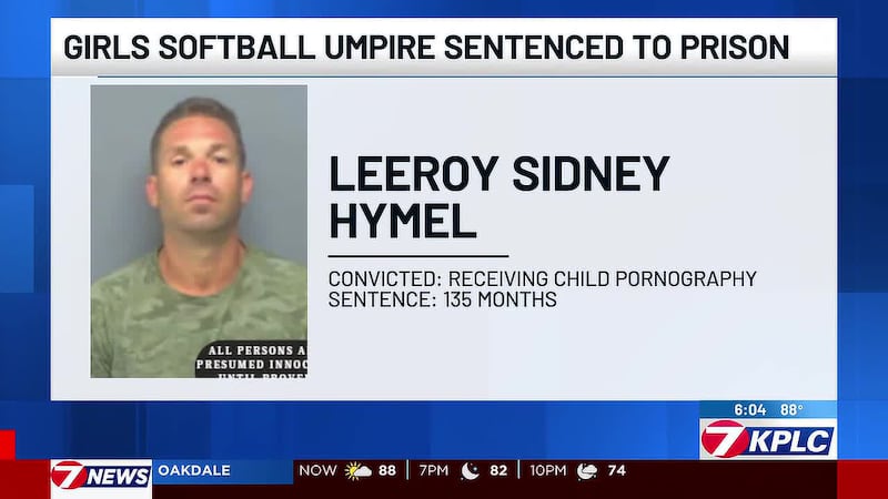 Leeroy Sidney Hymel III, 40, of Denham Springs, was sentenced to 135 months in prison on...
