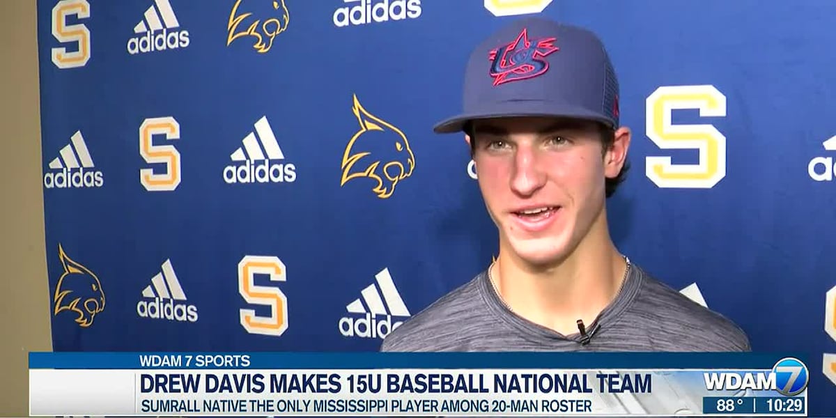 B. Davis Baseball Sumrall’s Drew Davis only Mississippian on USA Baseball 15U National Team