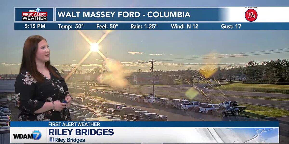 Jordan Riley Wdam Riley’s Cooler Weekday Forecast