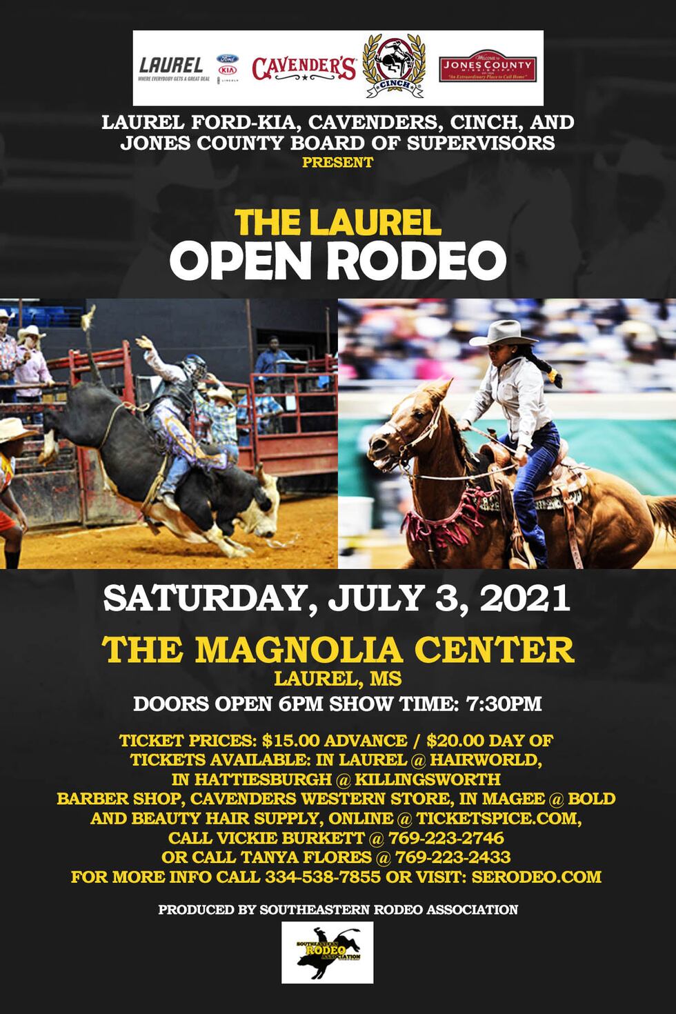 Rodeo coming to Laurel Saturday night