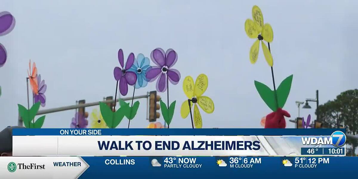 Flowers planted during ‘Walk to End Alzheimer’s’