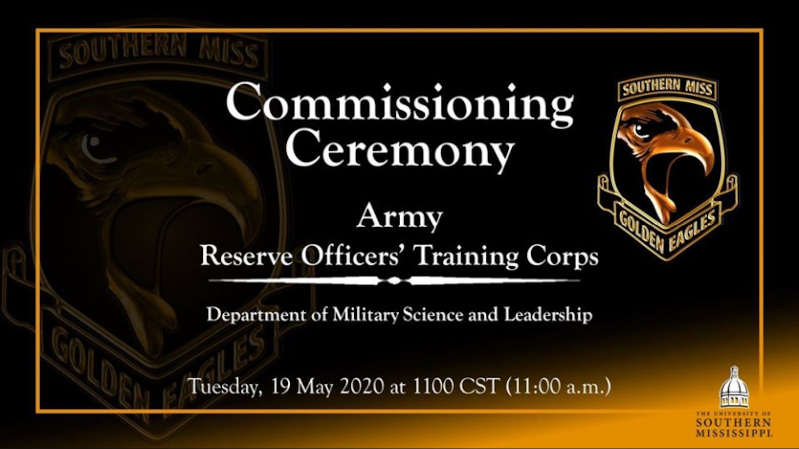 WATCH: USM Army ROTC holds virtual commissioning ceremony