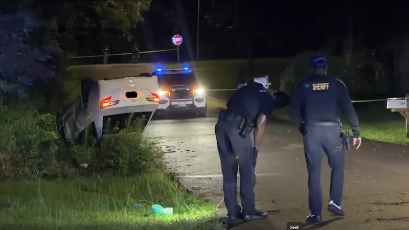 Vehicle rollover in Hattiesburg neighborhood