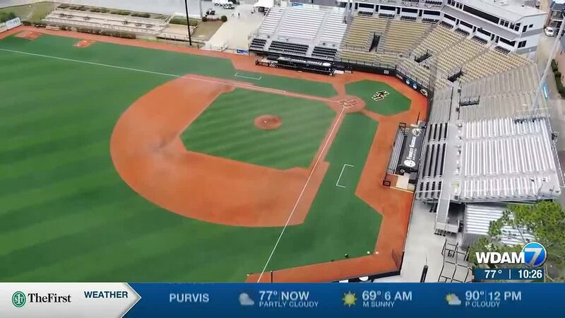 Weather comes up Saturday 'winner' at Hattiesburg Super Regional ' weather-comes-up-saturday-winner-at-hattiesburg-super-regional