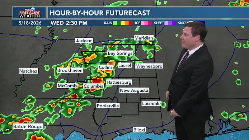 Scattered showers & thunderstorms will be in the forecast for the rest of the week!