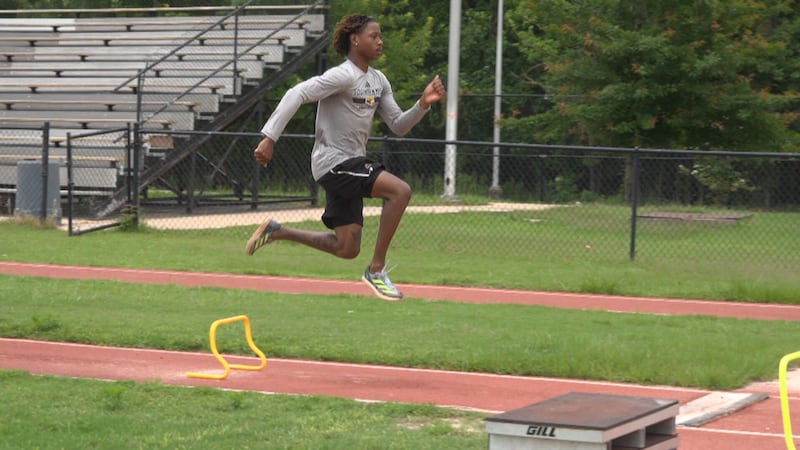 Southern Miss long jumper Tyler Nichols will compete for a national title Wednesday night as...