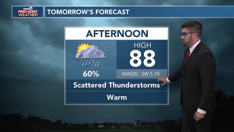 We will see more rain and storms tomorrow